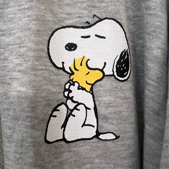Peanuts Gray Zipup Jacket with Snoopy Design - Picture 2 of 4